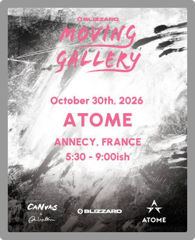 Blizzard Moving Gallery at Atome, Annecy, France – October 31, 2026, 5:30–9:00 PM
